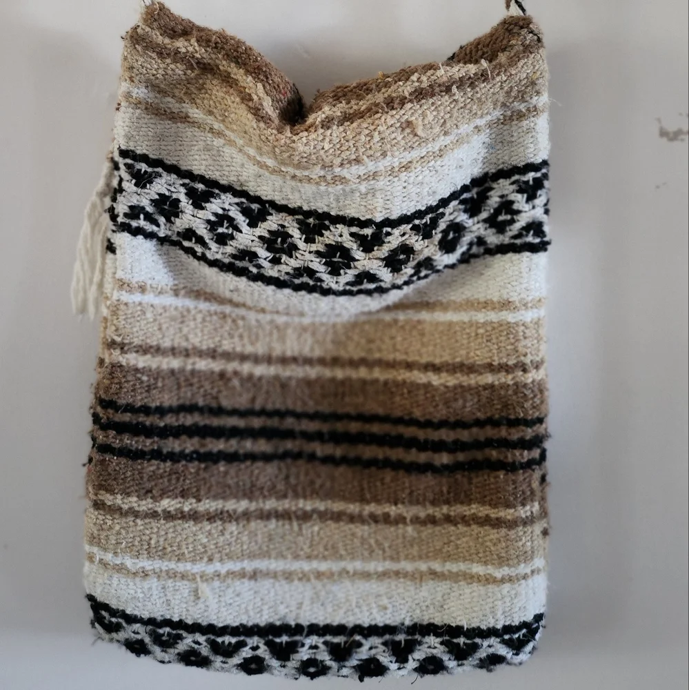 VTG Hippie Style Textile Woven Bag Boho
